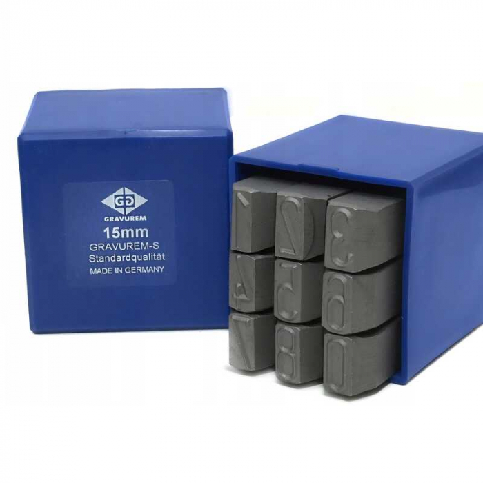 Set poansoane de marcat cifre Gravurem 10015000, 15 mm, 9 piese [2]