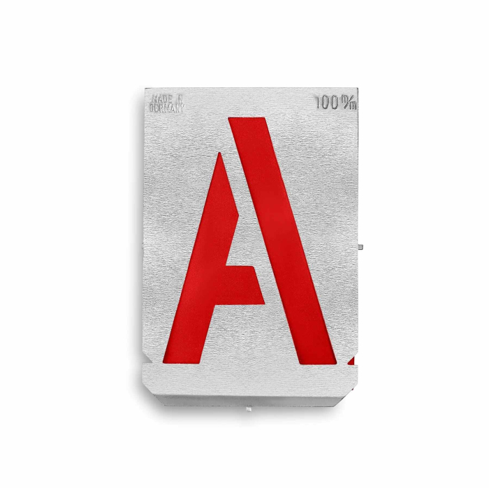 Set sabloane vopsire litere Gravurem 7000500B, 50 mm, 10 piese [2]