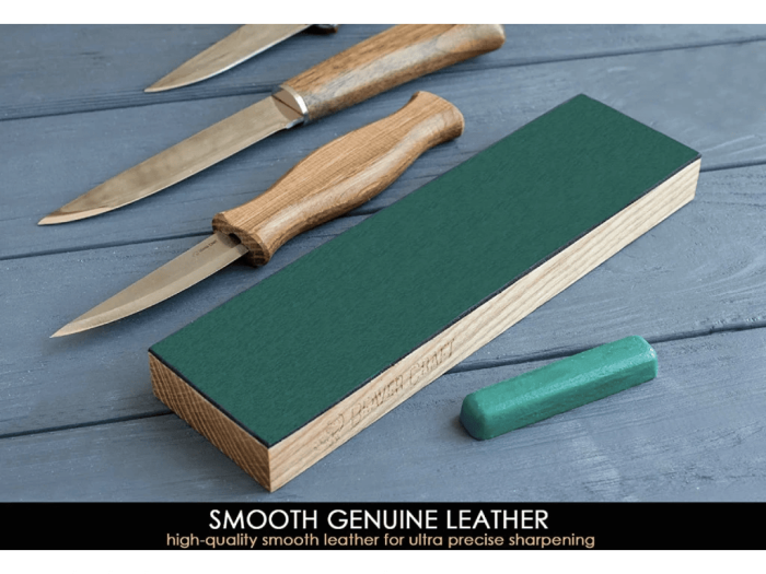 Set strop din piele si compus pentru ascutit cutite BeaverCraft CLS4P1, 2 piese [6]