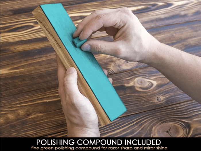 Set strop din piele si compus pentru ascutit cutite BeaverCraft CLS4P1, 2 piese [4]