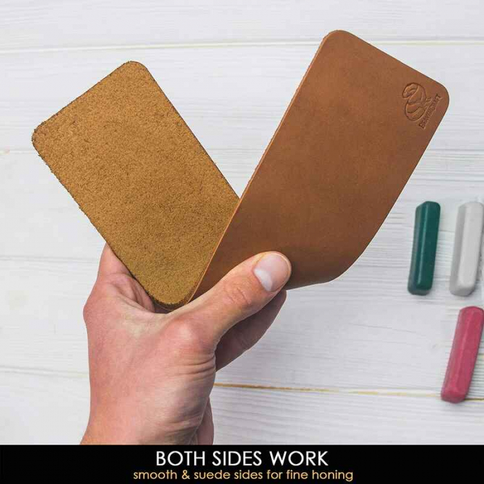 Set strop din piele si compusi pentru ascutit cutite BeaverCraft LS7P03, 4 piese [2]