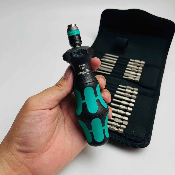 Set surubelnita si biti Kraftform Kompakt Turbo 1 Wera 05057482001, 19 piese [6]