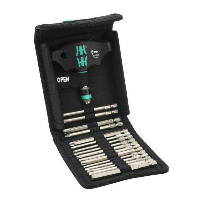 Set surubelnita si biti Wera 05023471001, 17 piese