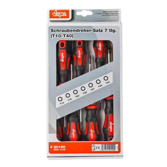 Set surubelnite Torx Dema 20190, T10-T40, 7 piese [6]