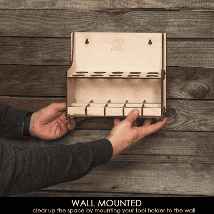 Suport pentru 10 cutite de cioplit in lemn BeaverCraft TH10 [4]