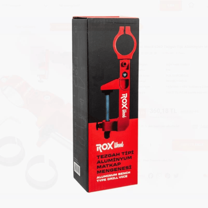 Suport pentru bormasina cu fixare pe banc ROX Wood 153ROX0262, Ø38-44 mm [8]