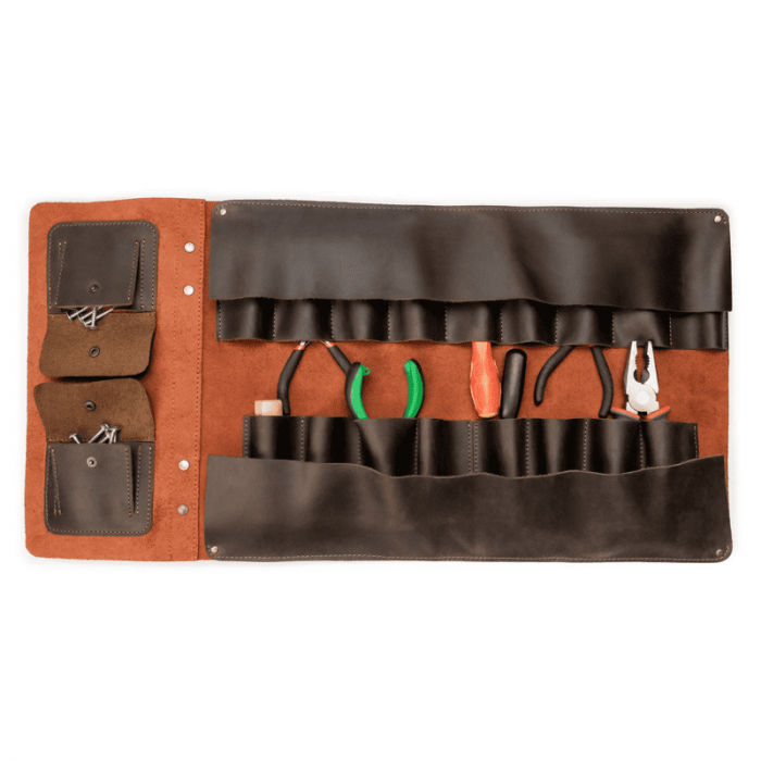 Suport pentru scule din piele BeaverCraft LC_TH_17, 19 buzunare [2]