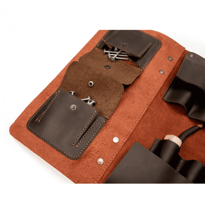 Suport pentru scule din piele BeaverCraft LC_TH_17, 19 buzunare [3]