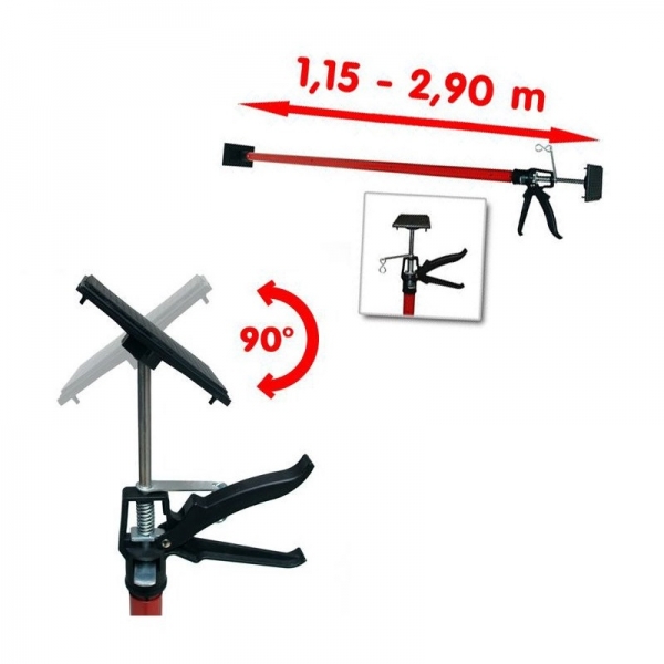 Suport telescopic pentru panouri rigips si lemn Vintec 73583, 115-290 cm [2]