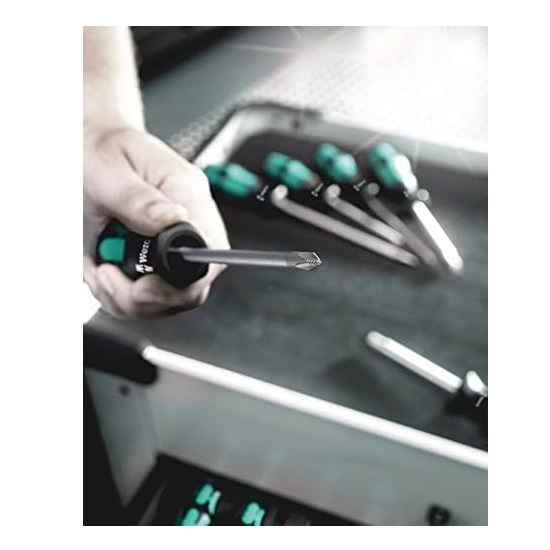 Surubelnita Pozidrive 355 SK Wera 05009341001, PZ1x180 mm [2]