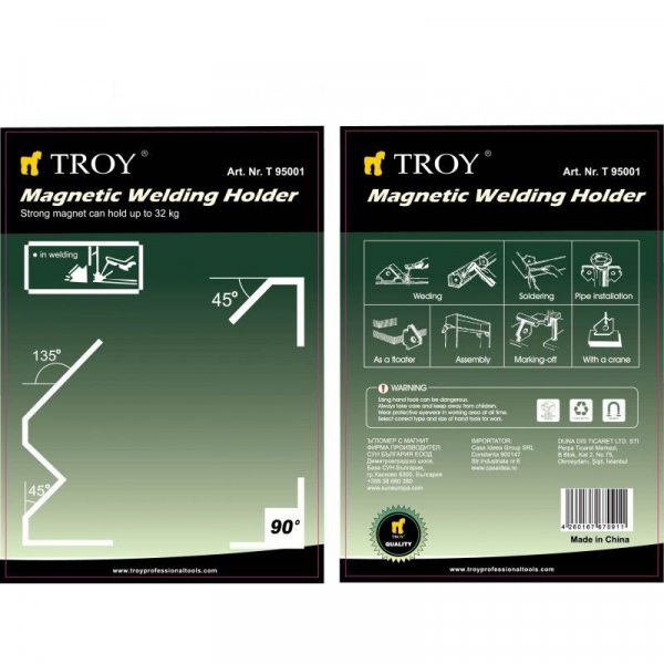 Suport magnetic pentru sudura Troy 95001, 32 Kg [3]