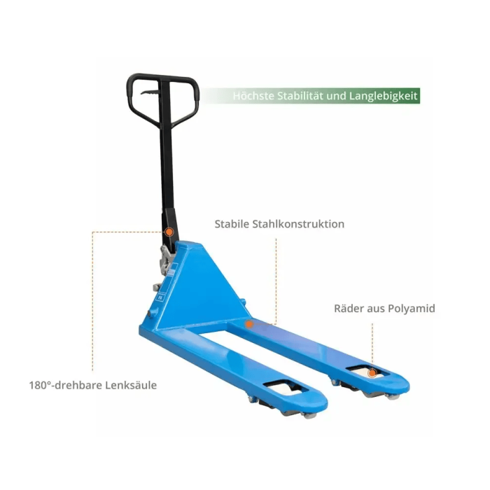 Transpalet manual GHW 2500-115 PA Gude 24324, 2500 Kg [8]