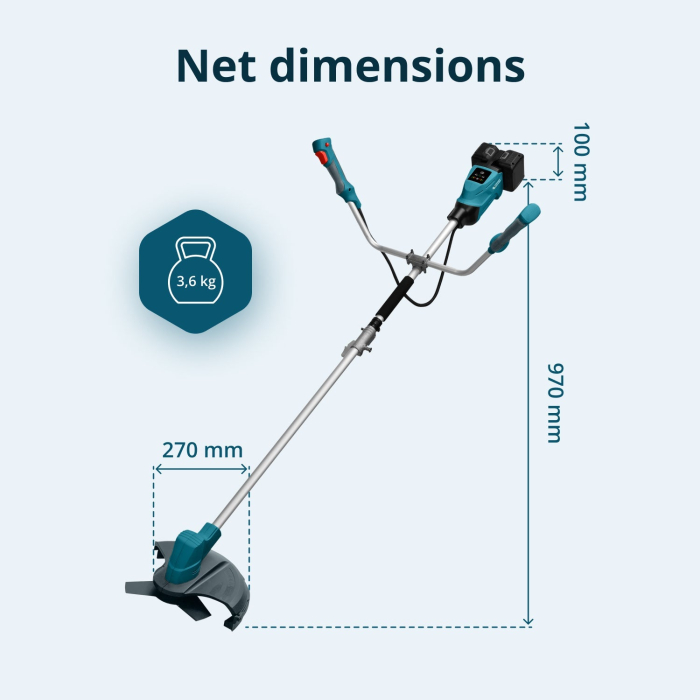 Trimmer de tuns iarbă cu acumulator KS BCT-40V [11]