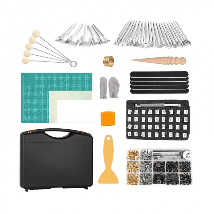 Set unelte prelucrare piele Troy 90018, 273 piese [2]