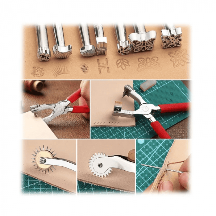 Set unelte prelucrare piele Troy 90018, 273 piese [10]