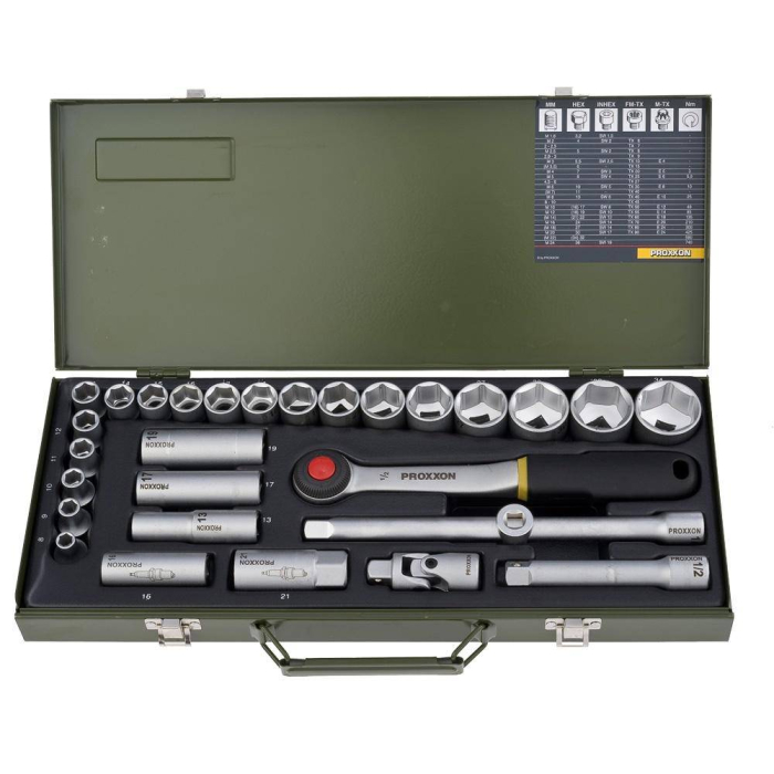 Trusa chei tubulare Proxxon 23000, 1/2", 29 piese [2]