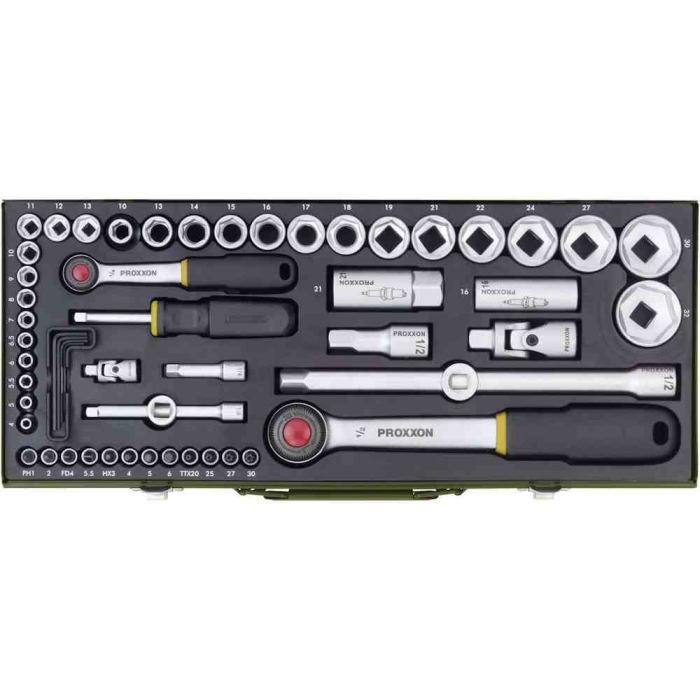 Trusa chei tubulare Proxxon 23040, 1/4"-1/2", 56 piese [2]