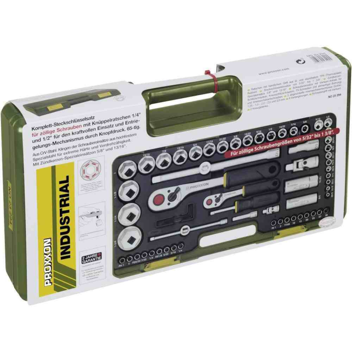 Trusa chei tubulare Proxxon 23294, 1/4"-1/2", 65 piese [8]