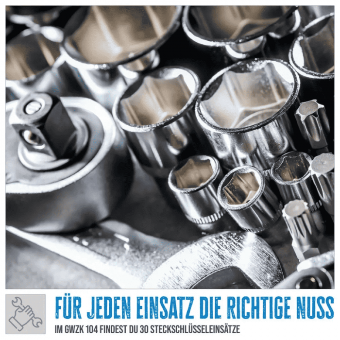 Trusa combinata de scule GWZK 104 Gude 39002, 104 piese [6]