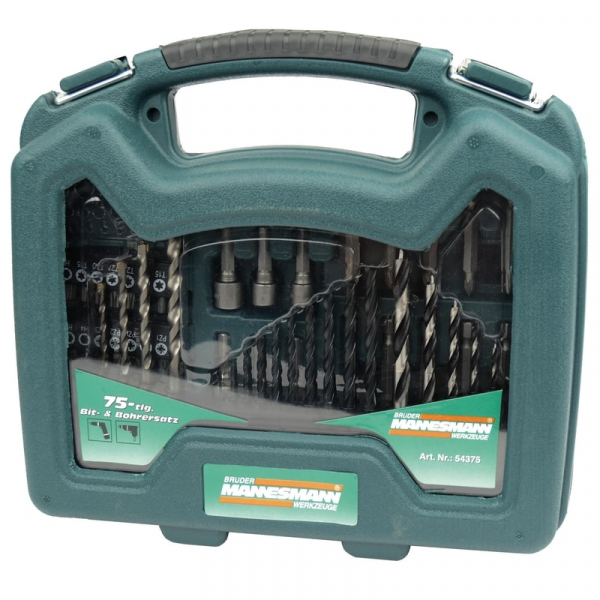 Trusa de burghie si biti Mannesmann 54375, 75 piese [2]