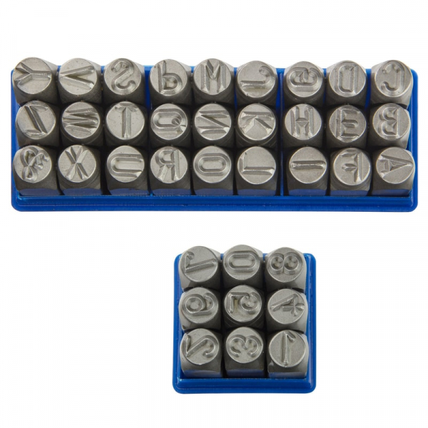 Trusa de poansoane cu litere si cifre Dema 18501, 10 mm, 36 piese [3]