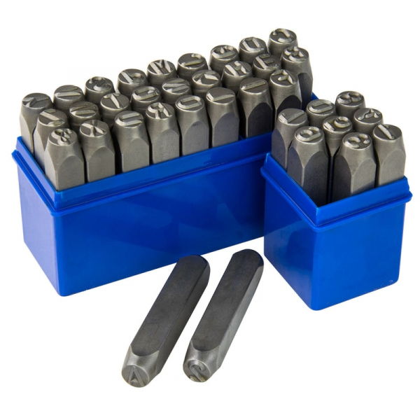 Trusa de poansoane cu litere si cifre Dema 18501, 10 mm, 36 piese [2]