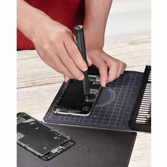 Trusa surubelnita electrica de precizie cu acumulator plus accesorii pentru telefoane mobile E1 NEX Fanttik E1NEXWorkstation, 85 piese [8]