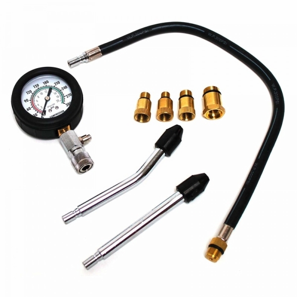 Trusa tester compresie benzina Dema 24561, 0-20 bari, 8 piese [2]