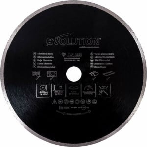 Discuri Taiere Piatra, Ceramica si Beton - Disc pentru fierastrau circular, taiere marmura, piatra Evolution RAGEBLADE210DIAMOND-4831, Ø210x25.4 mm