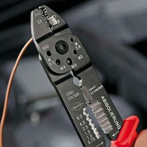 Cleste profesional pentru sertizat si dezizolat Knipex 97 21 215 B, 230 mm [6]