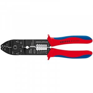 Cleste Sertizat - Cleste profesional pentru sertizat si dezizolat Knipex 97 21 215 B, 230 mm