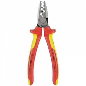 Cleste profesional izolat pentru sertizat ferule Knipex 97 78 180, 180 mm, Ø0.25-16 mm² [1]