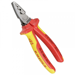 Cleste profesional izolat pentru sertizat ferule Knipex 97 78 180, 180 mm, Ø0.25-16 mm² [0]