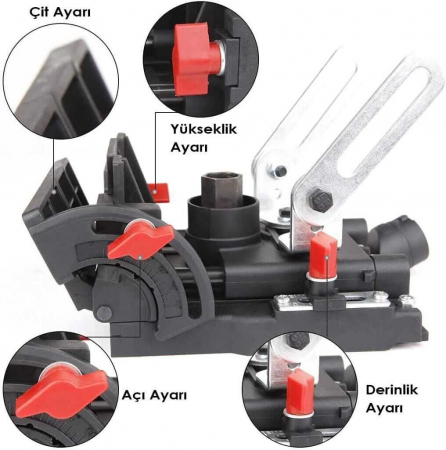 Adaptor pentru polizoare unghiulare, functie de canale biscuiti ROX Wood 153ROX0158 [2]