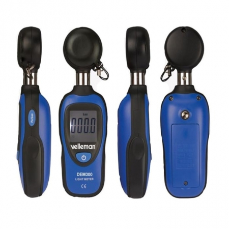 Aparat de masurat intensitatea luminii (luxmetru) Velleman DEM300, 0-200.000 lux [1]
