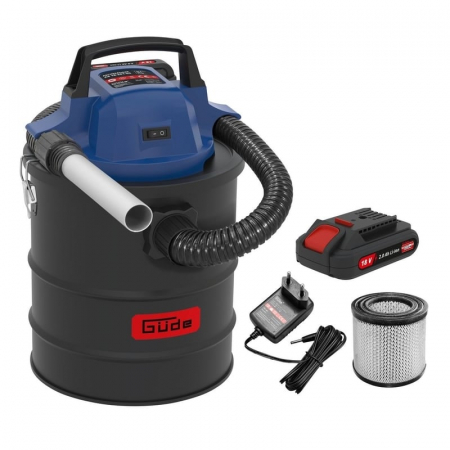 Aspirator cenusa cu acumulator Li-Ion AS 18-201-05 Gude 58580, 18 V, 15 L [1]