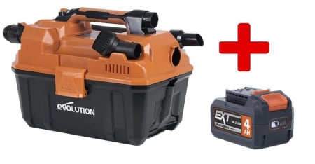 Aspiratoare Profesionale & Industriale - Aspirator umed/uscat 3 in 1 cu acumulator R11VAC-Li Evolution 099-0001B, 18 V, 11 l