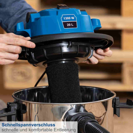 Aspirator umed/uscat 3 in 1 VC20 Scheppach 5907741901, 1300 W, 20 L [5]