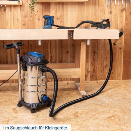 Aspirator umed/uscat 3 in 1 VC30 Premium Scheppach 5907746901, 2000 W, 30 L [1]