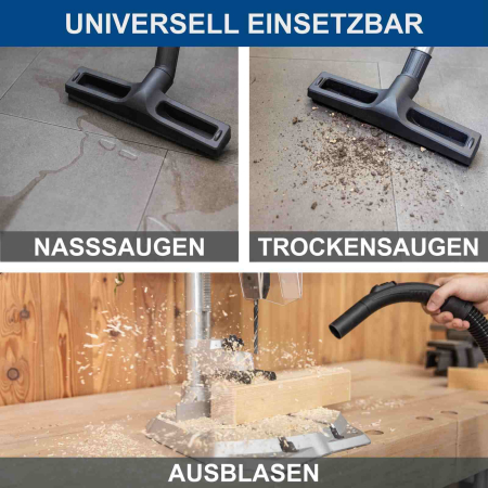 Aspirator umed/uscat 3 in 1 VC30 Premium Scheppach 5907746901, 2000 W, 30 L [7]