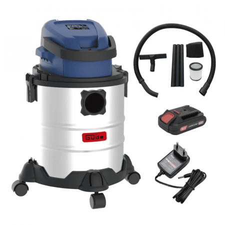 Aspirator umed/uscat cu acumulator NTS 18-201-05 Gude 58582, 18 V, 2 Ah, 20 L [1]