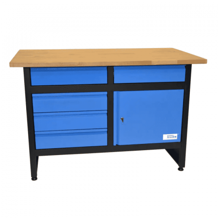 Banc de lucru – tamplarie - Banc de lucru cu spatii de depozitare GW 5/1 Gude 40473, 300 Kg