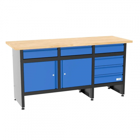 Banc de lucru – tamplarie - Banc de lucru cu spatii de depozitare GW 6/2 XL Gude 40481, 300 Kg