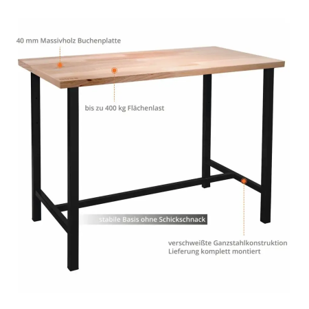 Banc de lucru P 1200 S Black Line Gude 40837, 400 Kg [1]