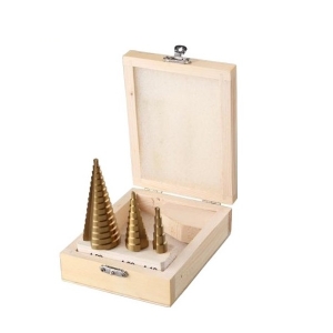 Burghiu Conic - Set burghie conice acoperite cu titan pentru tabla Mannesmann 54603, Ø4-32 mm, 3 piese