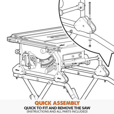 Cadru metali pe roti pentru fierastraie circulare de masa R255TBL / R255TBL+ Evolution 119-0050 [9]