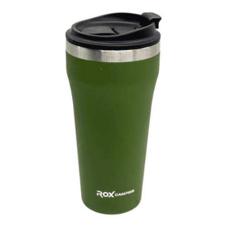 Termosuri si Cani termos - Cana termos ROX Wood 153CAMP0191, verde, 0.48 L