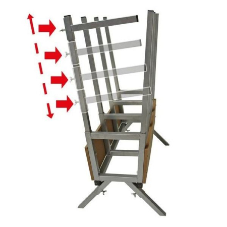 Capra taiat lemne Dema 20068, 800 x 510 x 1050 mm, 100 Kg [2]