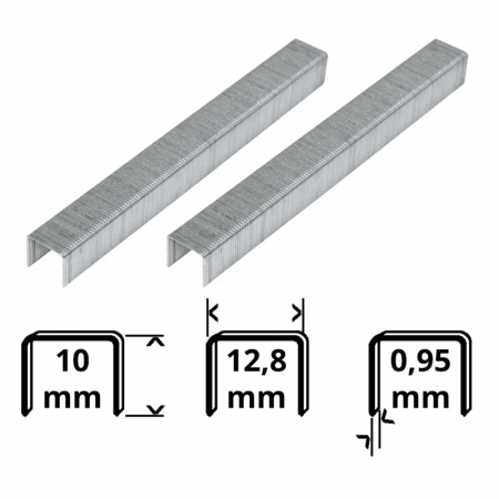 Capse pentru capsator pneumatic Gude 40269, 10 mm, set 5000 bucati [1]