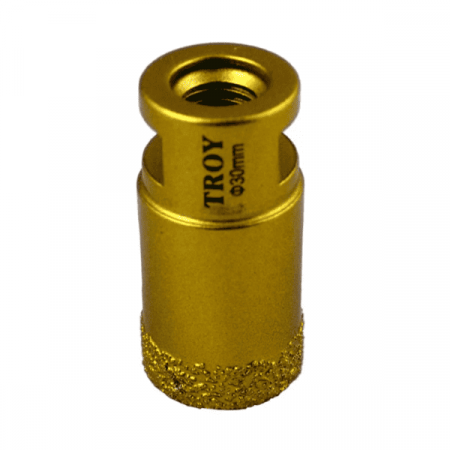 Accesorii Pentru Taiat, Gaurit si Slefuit - Carota diamantata pentru polizor unghiular Troy 27450-30mm, Ø30 mm